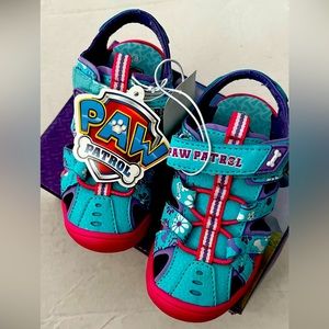 Paw Patrol Skye Everest Water Sandals Sz 8 Teal Purple Kids Girls